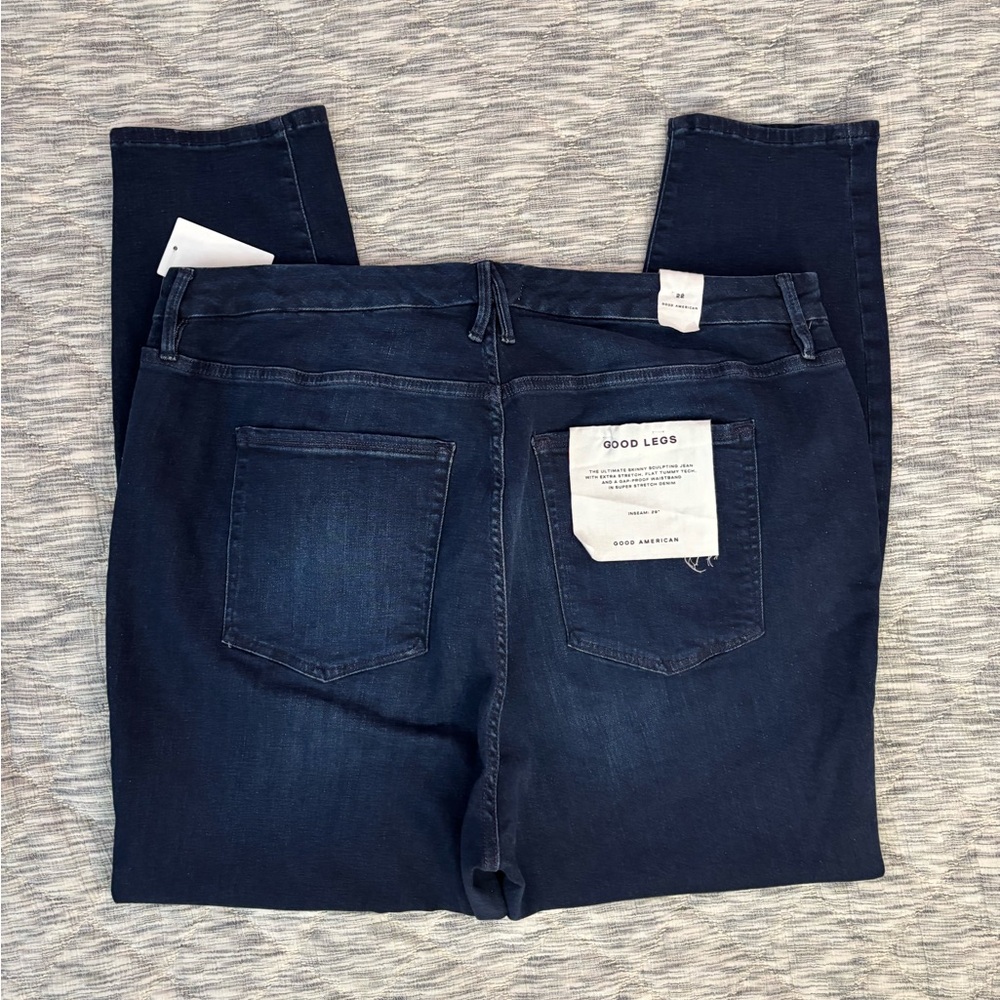 Good American Good Legs High Rise Skinny Jeans Sz 22 NWT | Skinny Hi-Rise Jeans- - Picture 10 of 10